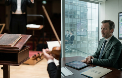 À l'image d'un chef d'orchestre confiant son premier violon à un agent artistiqu - sécurité qualifié, délégation recrutement,