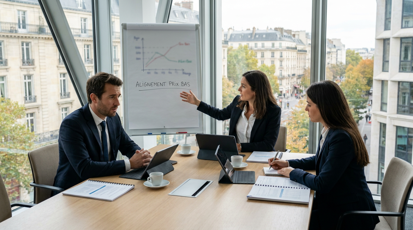 Analyse stratégique pour dirigeants sur les dangers de la guerre des prix lors d - négociation contrats sécurité, tarificatio